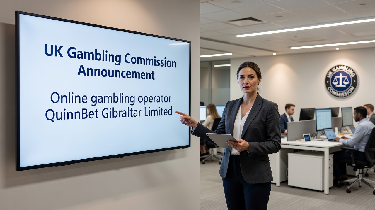 Digital illustration of online casino game interface showing live dealer setup